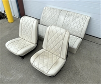 1966 Chevelle Front Buckets and Rear Seats Set, Original GM Used