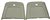 1970 Chevelle Bucket Seat Back Panels (Pearl), Pair