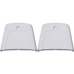 1969 - 1972 Chevelle Bucket Seat Back Trim Panels, Pair Bright White