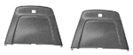 1969 - 1972 Chevelle Bucket Seat Back Trim Panels, Pair Black