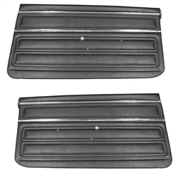 1968 Nova Front Door Panels Set with the Deluxe or Factory Custom Interior, Pre-Assembled Pair