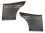 1970 - 1972 Nova Rear Side Panels Set with the Deluxe or Factory Custom Interior Option, Pre-Assembled Pair