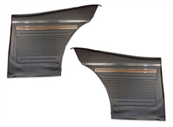 1970 - 1972 Nova Rear Side Panels Set with the Deluxe or Factory Custom Interior Option, Pre-Assembled Pair