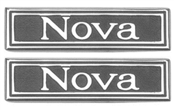 1969 - 1972 Nova Door Panel Emblems "Nova", Pair
