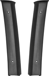 1968 - 1972 Nova Interior B Pillar Post Quarter Panels Moldings, Pair