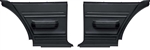 1975 - 1979 Nova Rear Side Panels with Arm Rest, Black Plastic, Pair