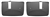 1975 - 1979 Nova Shoulder Seat Belt Retractor Covers, Black Plastic, Pair