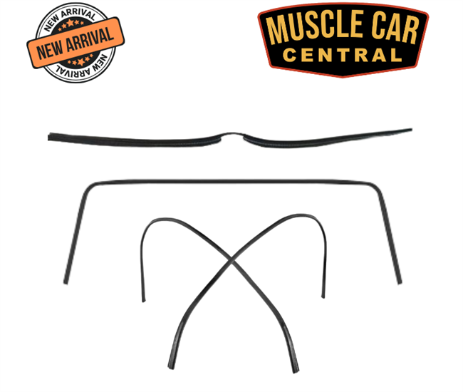 1968 - 1972 Nova Front, Rear, and Side Headliner Trim Molding Kit