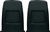 1972 - 1974 Nova Bucket Seat Back Panels Pair, Black