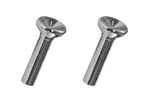 1967 Chevelle or Nova Chrome Door Lock Knobs, Original Style Pair