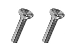 1967 Chevelle or Nova Chrome Door Lock Knobs, Original Style Pair