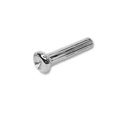 1968 - 1969 Nova Door Lock Knob, Ribbed Chrome OE Style, Each