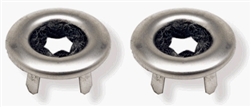 1968 - 1972 Nova Door Lock Knob Chrome Ferrules, Pair