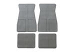 1973 - 1981 Chevelle, Malibu, or Nova Floor Mats Set, Original GM Style, Silver Grey