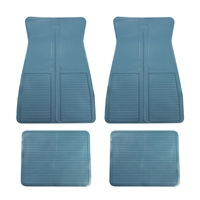 1973 - 1981 Chevelle, Malibu, or Nova Floor Mats Set, Original GM Style, Light Medium Blue