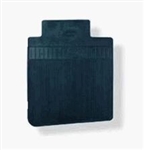 1968 - 1972 Nova Floor Mats Set, Front and Rear, Rubber with Grippers, Dark Blue with Bowtie, OE Style