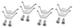 1966 Chevelle Rear Tail Light Bezel Retainer Clips, 16 Piece Set