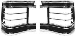 1967 Chevelle Tail Light Bezels Set, Pair