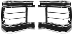 1967 Chevelle Tail Light Bezels Set, Pair