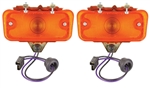 1968 Chevelle AMBER Park Light Assemblies, PAIR