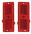 1970 - 1972 Chevelle Marker Light Assemblies, Red Rear Pair