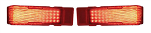 1968 Chevelle CUSTOM LED Tail Light Lens Assembly, Pair