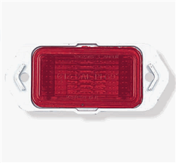 1969 Chevelle Rear Side Marker Light Lens and Housing Assembly, Red Each