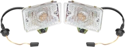 1970 Nova Park Light Assemblies with Clear Lens, PAIR