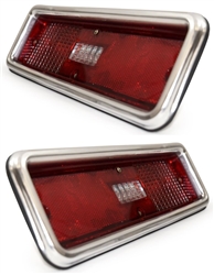 1970 - 1971 Complete Nova Tail Light Housing and Lens Assembly, PAIR