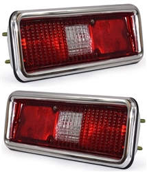 1971 - 1972 Complete Nova Tail Light Housing and Lens Assembly, PAIR