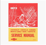 1972 Chevelle or Nova Chassis Service Manual Book