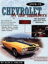 1970 - 1975 Nova Chevrolet By The Numbers, 300 Pages, Each