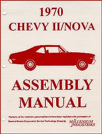 1970 Nova Chevy II Factory Instruction Assembly Manual