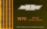 1970 Chevy Nova Glove Box Owners Manual