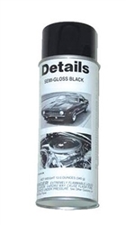 Details Semi Gloss Black Spray Paint, 12 Ounce Can