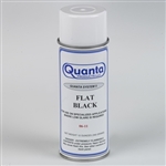 Quanta FLAT BLACK Spray Paint, 12 Ounce Can