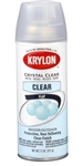 Spray Paint, Krylon Crystal Clear Protective Non-Yellowing Top Coat, Flat, Each