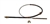 1968 - 1972 Chevelle FRONT Emergency Parking Brake Cable, ALL Except Turbo 400 Trans