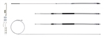 1968 - 1972 Chevelle Emergency Parking Brake Cable Kit, Complete, OEM, TH-400, Rear Drum