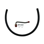 1964 - 1972 Power Steering Return Hose, OE Style with Separate Fitting and Clamps