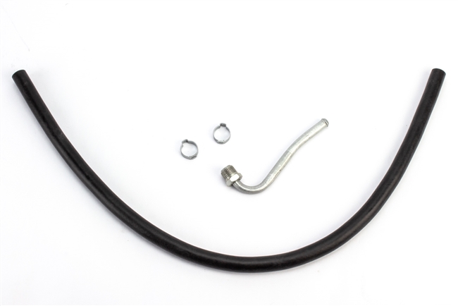 1964 - 1972 Power Steering Return Hose, OE Style with Separate Fitting and Clamps