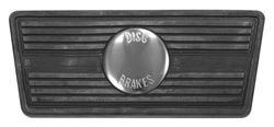 1964 - 1972 Chevelle Automatic Transmission Rubber Brake Pedal Pad Cover, with Disc Brake Insert