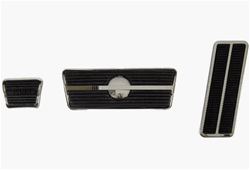 1969 - 1972 Nova Pedal Pad Kit, Automatic Transmission with Disc
