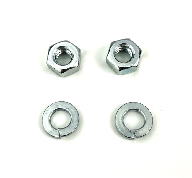Image of 1964 - 1967 Chevelle Floor Mounted Fuel Gas Pedal Stud Mounting Nuts and Lock Washers Set