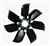 1969 Chevelle or Nova Engine Cooling Fan Blade, GM 3947772, Date Coded E