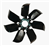 1969 - 1972 Chevelle or Nova Engine Cooling Fan Blade, GM 3947772 Style Without Date Code