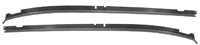 1968 - 1969 Chevelle Roof Drip Rail Edge Metal Gutter Panels, Pair