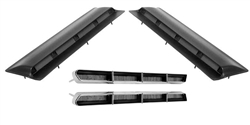 1966 Chevelle Hood Scoops & Louver Inserts, Super Sport, 4 Piece Set