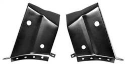 1968 - 1972 Chevelle Rear Package Shelf Extensions and Trunk Hinge Support Braces, PAIR