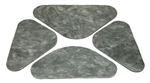 1968 - 1969 Chevelle Hood Insulation Pads Set, OE Style